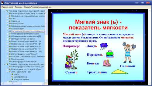 Экран тренажера Русский язык для 1, 2, 3, 4 классов, Нечаева