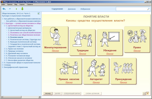 Обществознание, 10-11 кл. Часть 1. Культура и социальные отношения, экран 2 Обществознание, 10-11 кл. Часть 1, экран приложения 2
