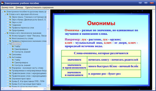 Экран электронное учебное пособие по русскому языку для 5 класса к к учебнику Бунеева