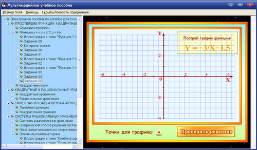 Экран электронного  учебного пособия к учебнику С.М. Никольского для 8 класса