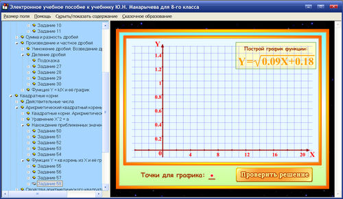 Экран пособия по алгебре для 8 класса к учебнику Ю.Н. Макарычева